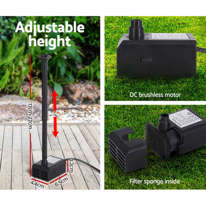 Gardeon Solar Pond Pump Submersible Water Fountain Kit 6.1FT - Mekamart Australia