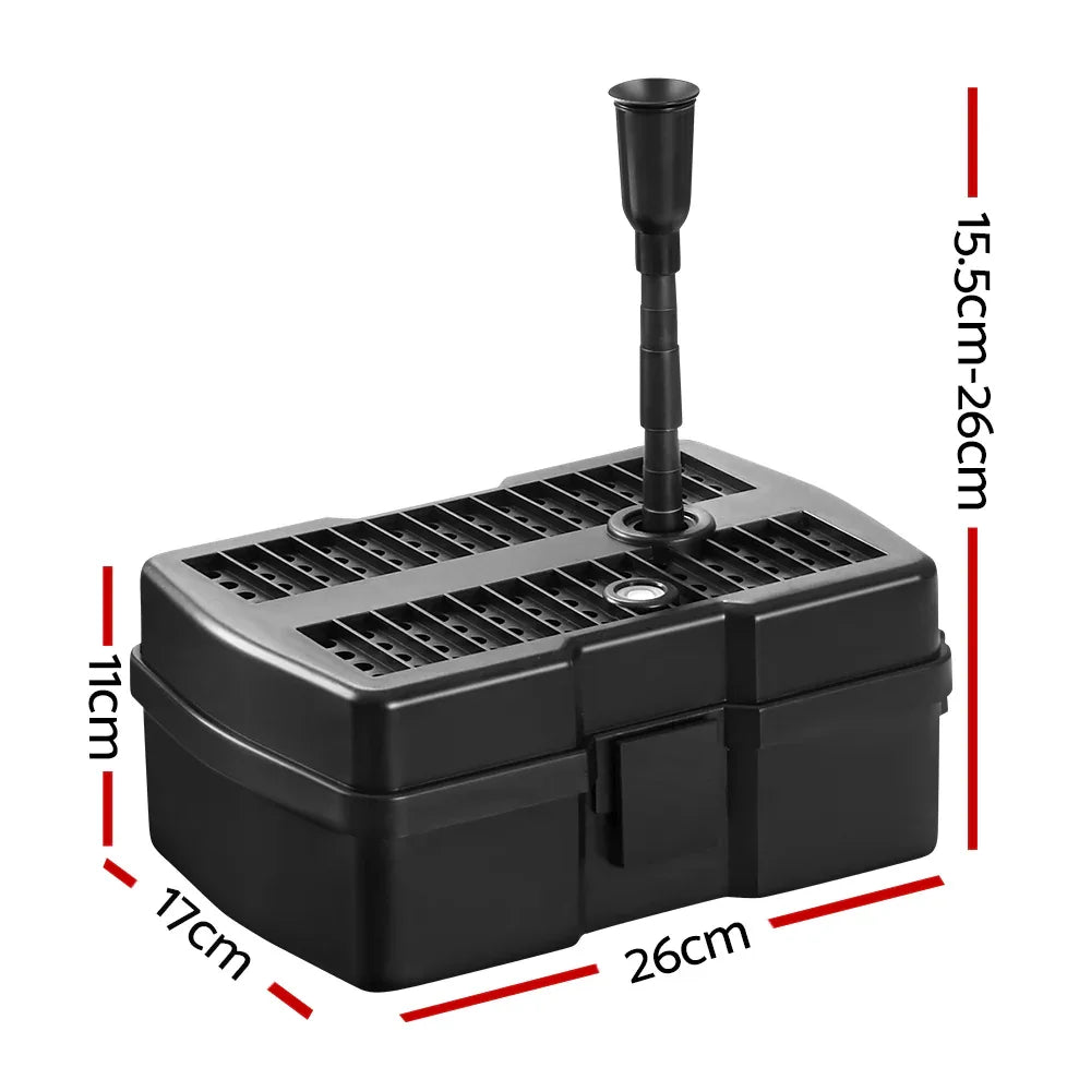 Gardeon Solar Pond Pump Water Fountain Filter Box Submersible Outdoor Pool 6.6FT - Mekamart Australia