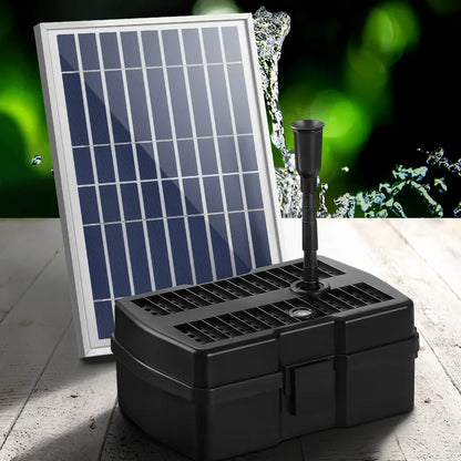 Gardeon Solar Pond Pump Water Fountain Filter Box Submersible Outdoor Pool 6.6FT - Mekamart Australia