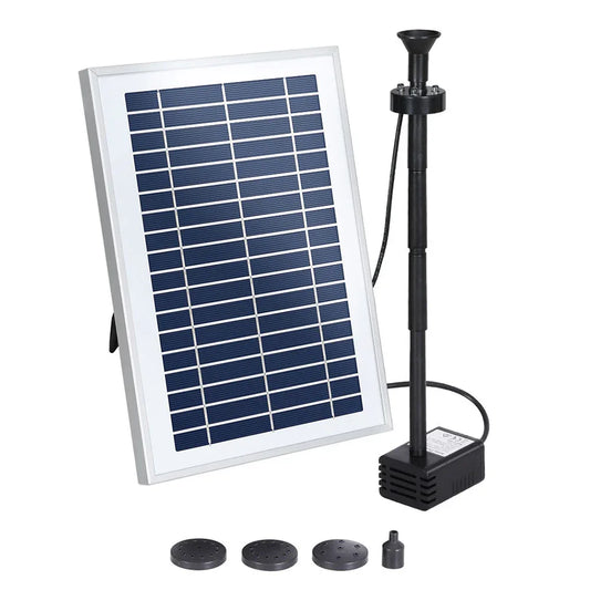 Gardeon Solar Pond Pump Submersible Water Fountain with Battery LED Lights 4.4FT - Mekamart Australia