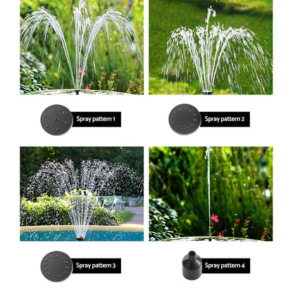 Gardeon Solar Pond Pump Submersible Water Fountain with Battery LED Lights 4.4FT - Mekamart Australia