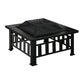 Grillz Fire Pit BBQ Grill 2-In-1 Table - Mekamart Australia