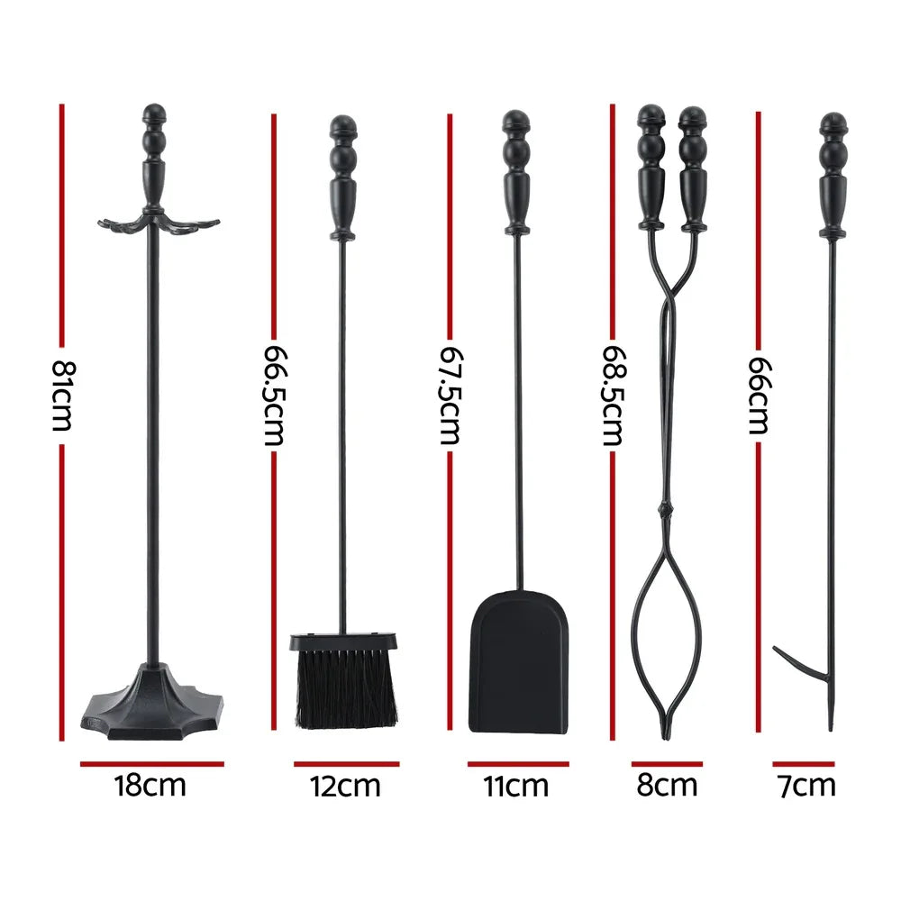 Grillz Fire Pit Tool Set 5 PCS - Mekamart Australia