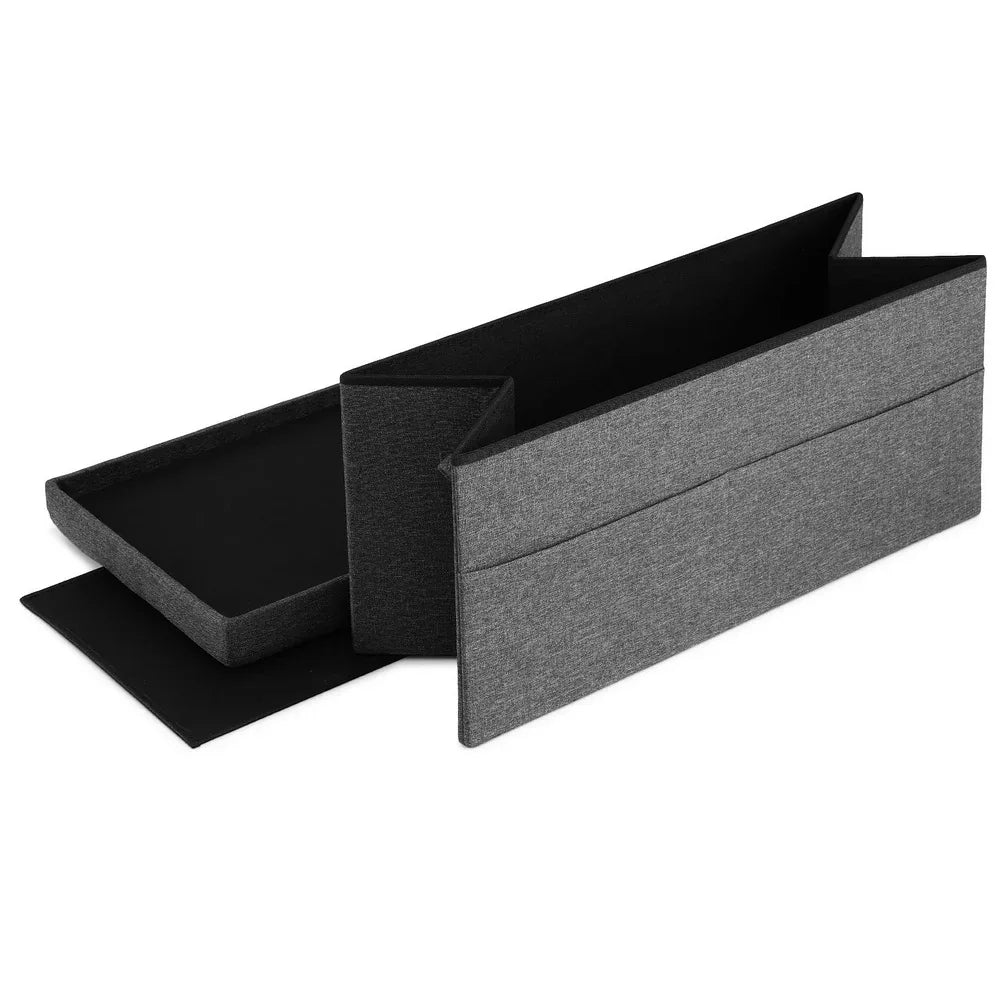 Artiss Storage Ottoman Foot Stool Rest Foldable - Mekamart Australia