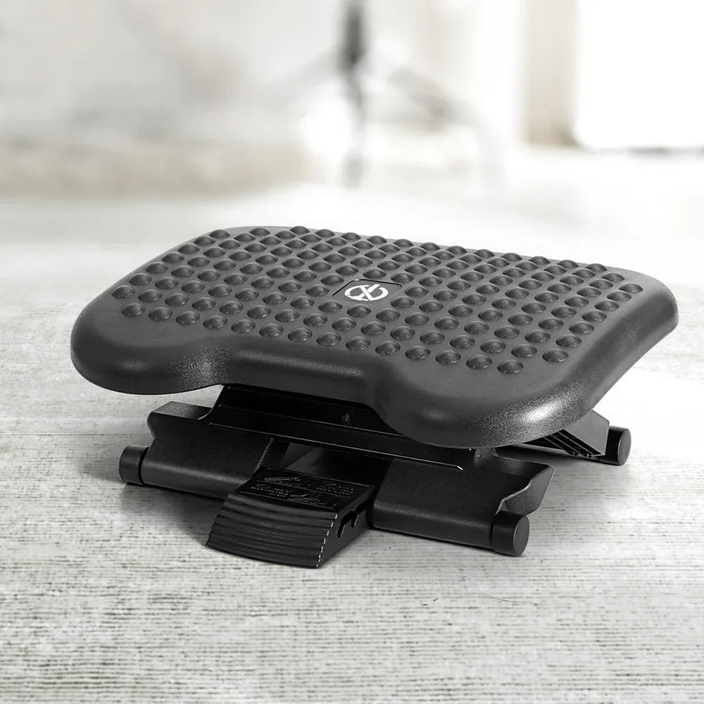 Artiss Foot Rest Stool Office Under Desk Angle Adjustable Footrest Massage Black - Mekamart Australia