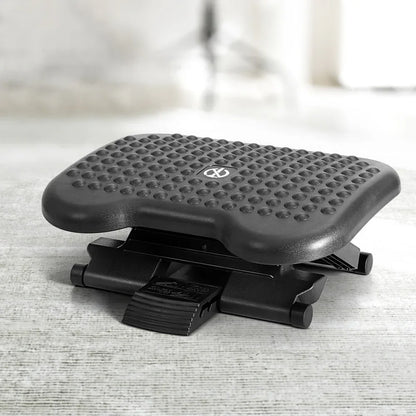 Artiss Foot Rest Stool Office Under Desk Angle Adjustable Footrest Massage Black - Mekamart Australia