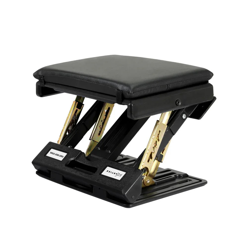 Artiss Foot Rest Stool Office Under Desk Fold Footrest Massage Cushion Pad Black - Mekamart Australia