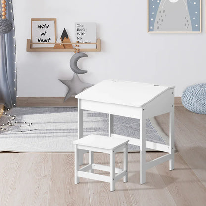 Keezi 2PCS Kids Table and Chairs Set Activity Children Playing Toys Study Desk - Mekamart Australia