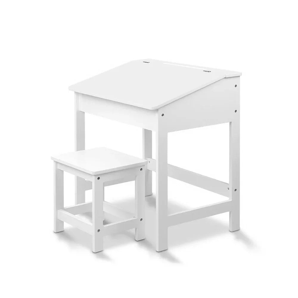 Keezi 2PCS Kids Table and Chairs Set Activity Children Playing Toys Study Desk - Mekamart Australia