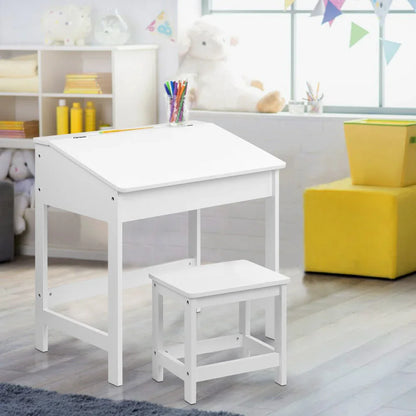 Keezi 2PCS Kids Table and Chairs Set Activity Children Playing Toys Study Desk - Mekamart Australia
