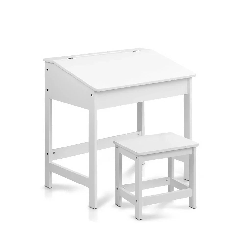 Keezi 2PCS Kids Table and Chairs Set Activity Children Playing Toys Study Desk - Mekamart Australia