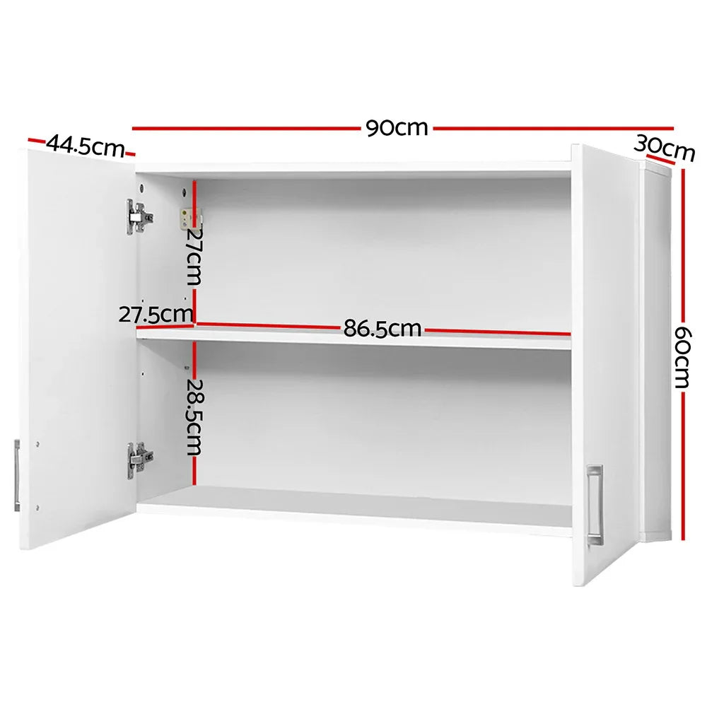 Cefito Bathroom Storage Cabinets 900mm Wall Mounted Medicine Cabinet Cupboard - Mekamart Australia