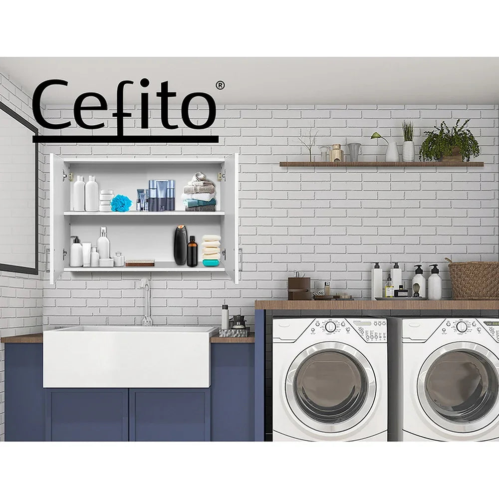 Cefito Bathroom Storage Cabinets 900mm Wall Mounted Medicine Cabinet Cupboard - Mekamart Australia