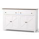 Artiss Buffet Sideboard Storage Cabinet Kitchen Cupboard 2 Drawers 140CM White - Mekamart Australia