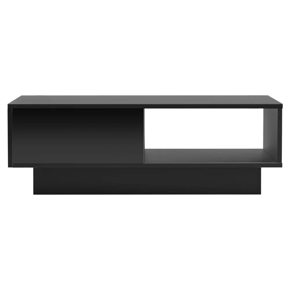 Artiss Coffee Table Led Lights Black - Mekamart Australia