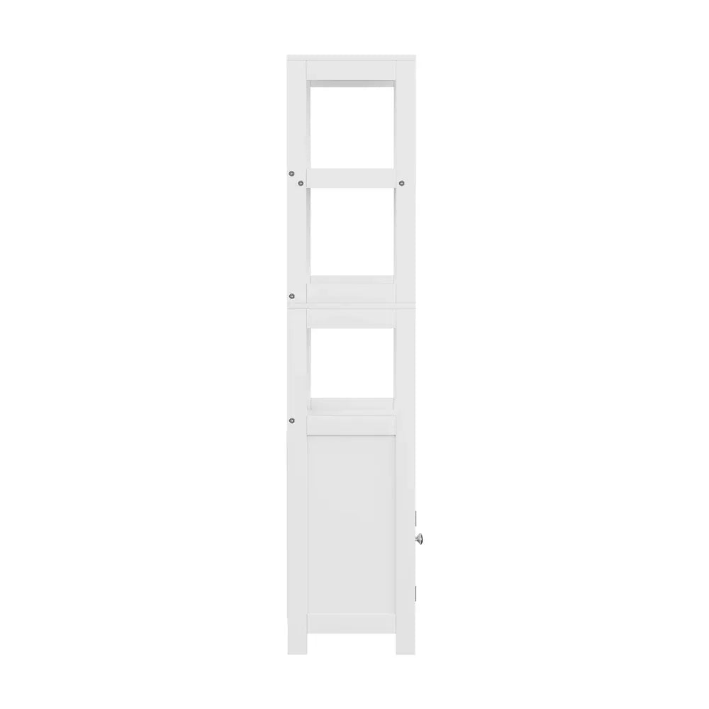 Artiss Bathroom Floor Storage Cabinet with 2 Drawers 3 Open Shelves 2 Doors White - Mekamart Australia