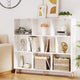 Artiss Bookshelf 3 Tiers 10 Cubes - CORA White - Mekamart Australia
