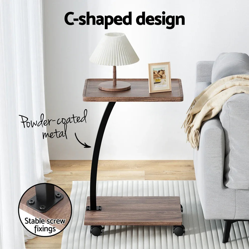 Artiss Coffee Table C Shaped - Mekamart Australia
