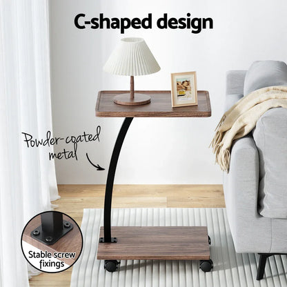 Artiss Coffee Table C Shaped - Mekamart Australia
