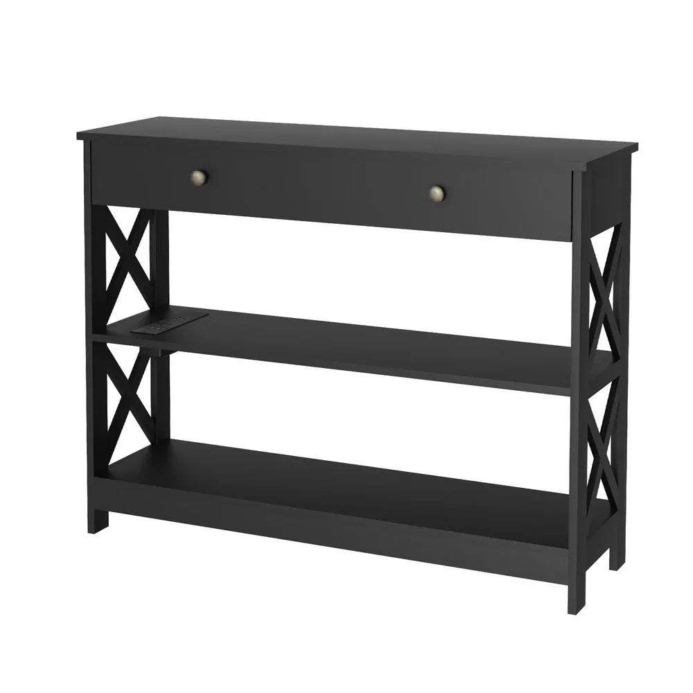 Artiss Console Table 3-tier USB Outlets - Mekamart Australia