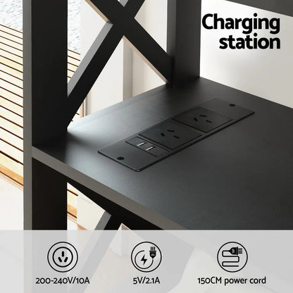 Artiss Console Table 3-tier USB Outlets - Mekamart Australia
