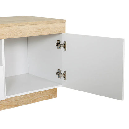 Artiss TV Cabinet Entertainment Unit Stand 180CM White Wood - Mekamart Australia