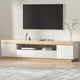 Artiss TV Cabinet Entertainment Unit Stand 180CM White Wood - Mekamart Australia