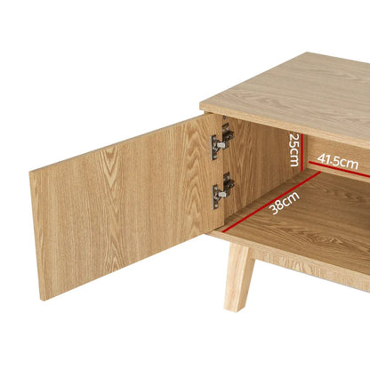Artiss TV Cabinet Entertainment Unit Stand Storage Shelves TV Unit 140CM - Mekamart Australia