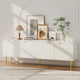Artiss TV Cabinet Entertainment Unit Stand Storage 180CM White - Mekamart Australia