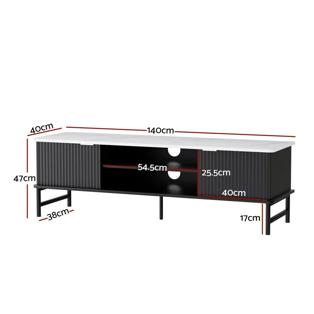 Artiss TV Cabinet Entertainment Unit Stand Storage 140CM - Mekamart Australia