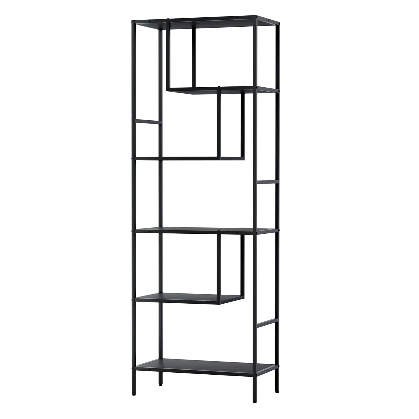 Artiss Bookshelf 5 Tiers RHYS Black - Mekamart Australia
