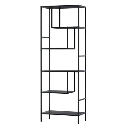 Artiss Bookshelf 5 Tiers RHYS Black - Mekamart Australia
