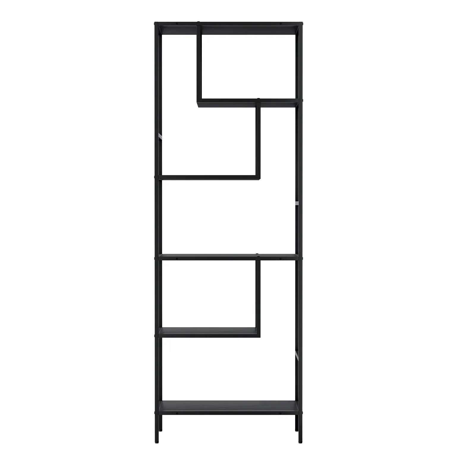 Artiss Bookshelf 5 Tiers RHYS Black - Mekamart Australia