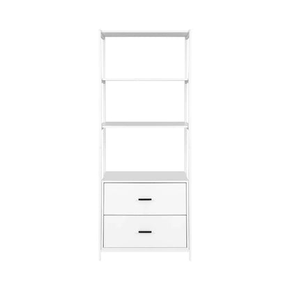 Artiss Bookshelf Display Shelf 2 Drawers 152CM White - Mekamart Australia