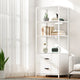 Artiss Bookshelf Display Shelf 2 Drawers 152CM White - Mekamart Australia