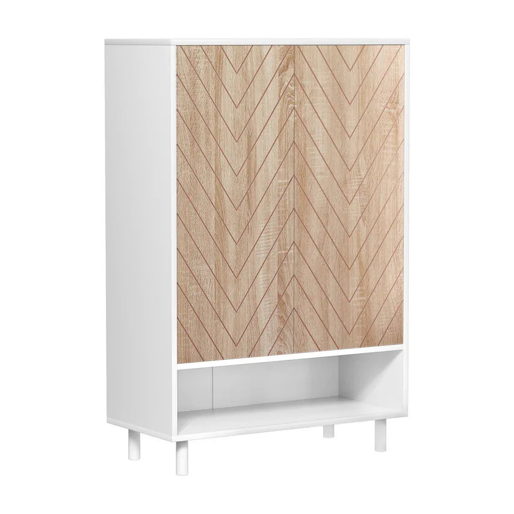 Artiss Shoe Rack Cabinet 24 Pairs 6-tier White - Mekamart Australia