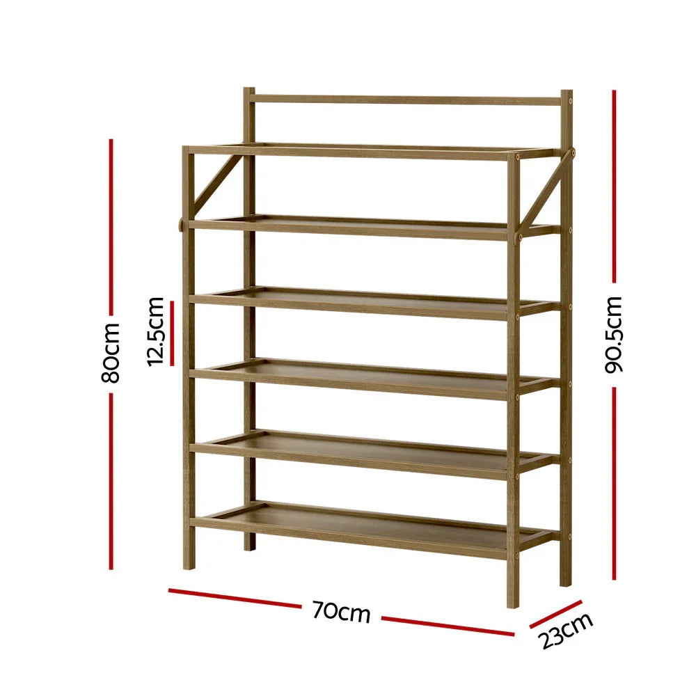 Artiss Shoe Rack 6-tier 18 Pairs Foldable - Mekamart Australia