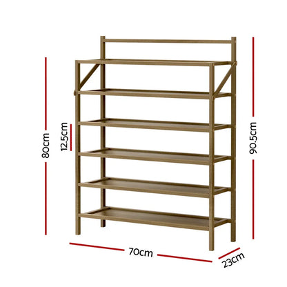 Artiss Shoe Rack 6-tier 18 Pairs Foldable - Mekamart Australia