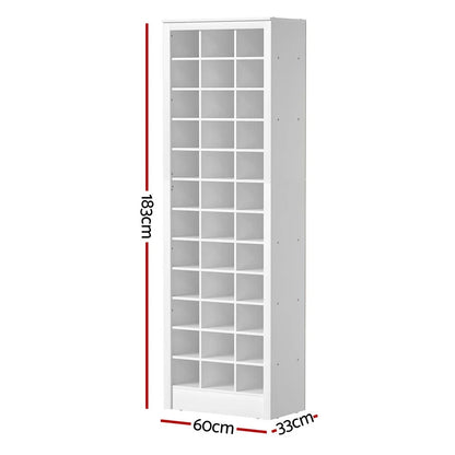 Artiss Shoe Rack 12-tier 36 Pairs Storage White - Mekamart Australia