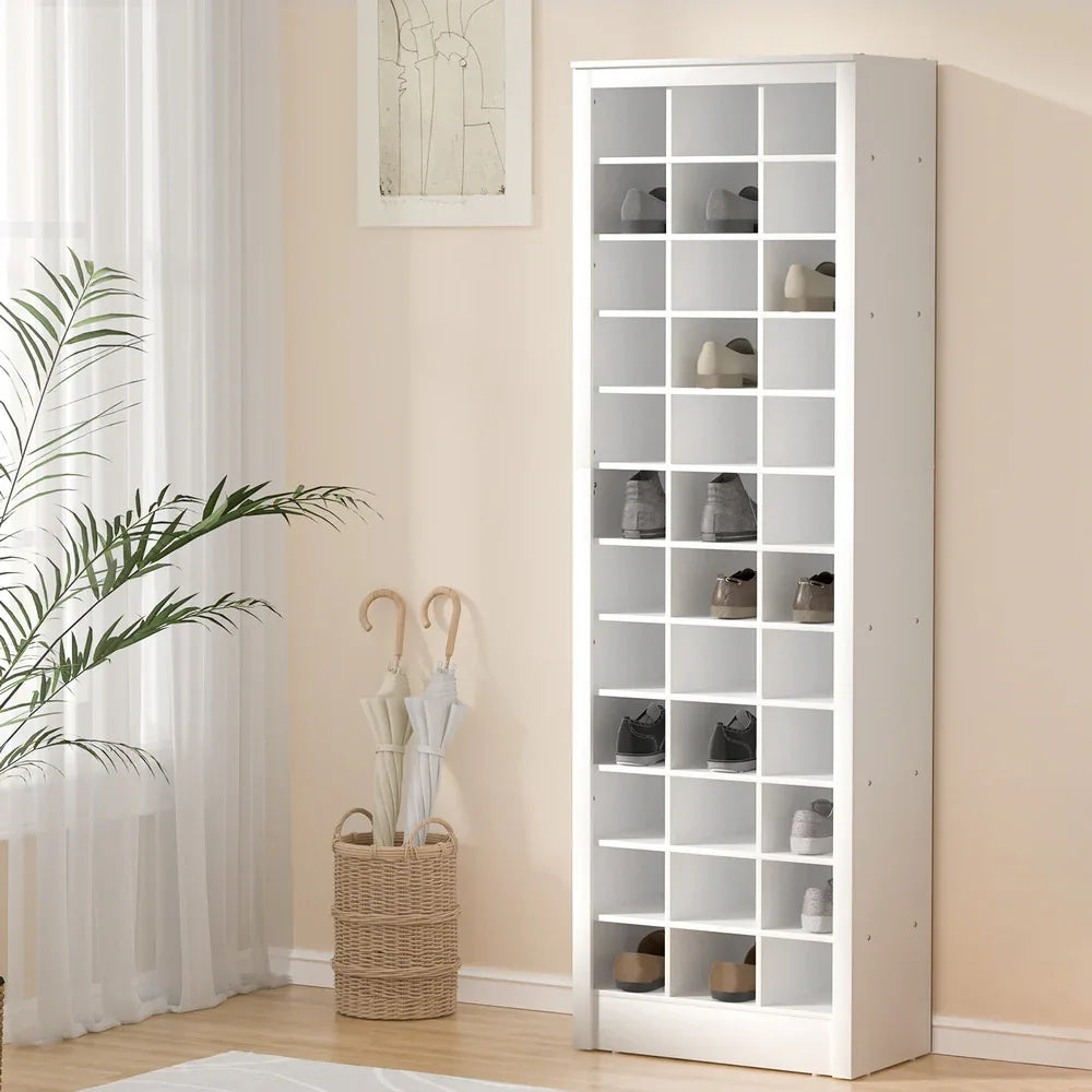 Artiss Shoe Rack 12-tier 36 Pairs Storage White - Mekamart Australia