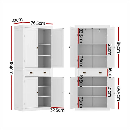 Artiss Buffet Sideboard Cupboard Cabinet White - Mekamart Australia