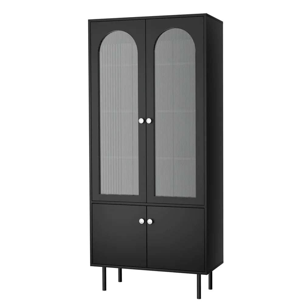 Artiss Buffet Sideboard Cupboard Cabinet Black - Mekamart Australia