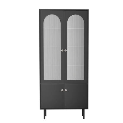 Artiss Buffet Sideboard Cupboard Cabinet Black - Mekamart Australia