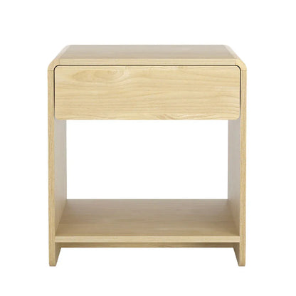 Artiss Bedside Table Drawer Open Shelf Pine - Mekamart Australia
