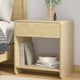 Artiss Bedside Table Drawer Open Shelf Pine - Mekamart Australia