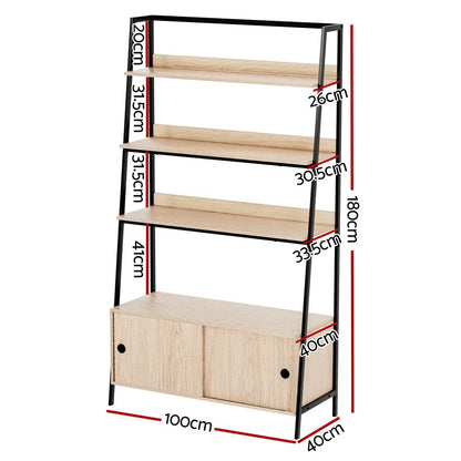 Artiss Bookshelf 5 Tier Cube Cabinet MIRA Oak - Mekamart Australia
