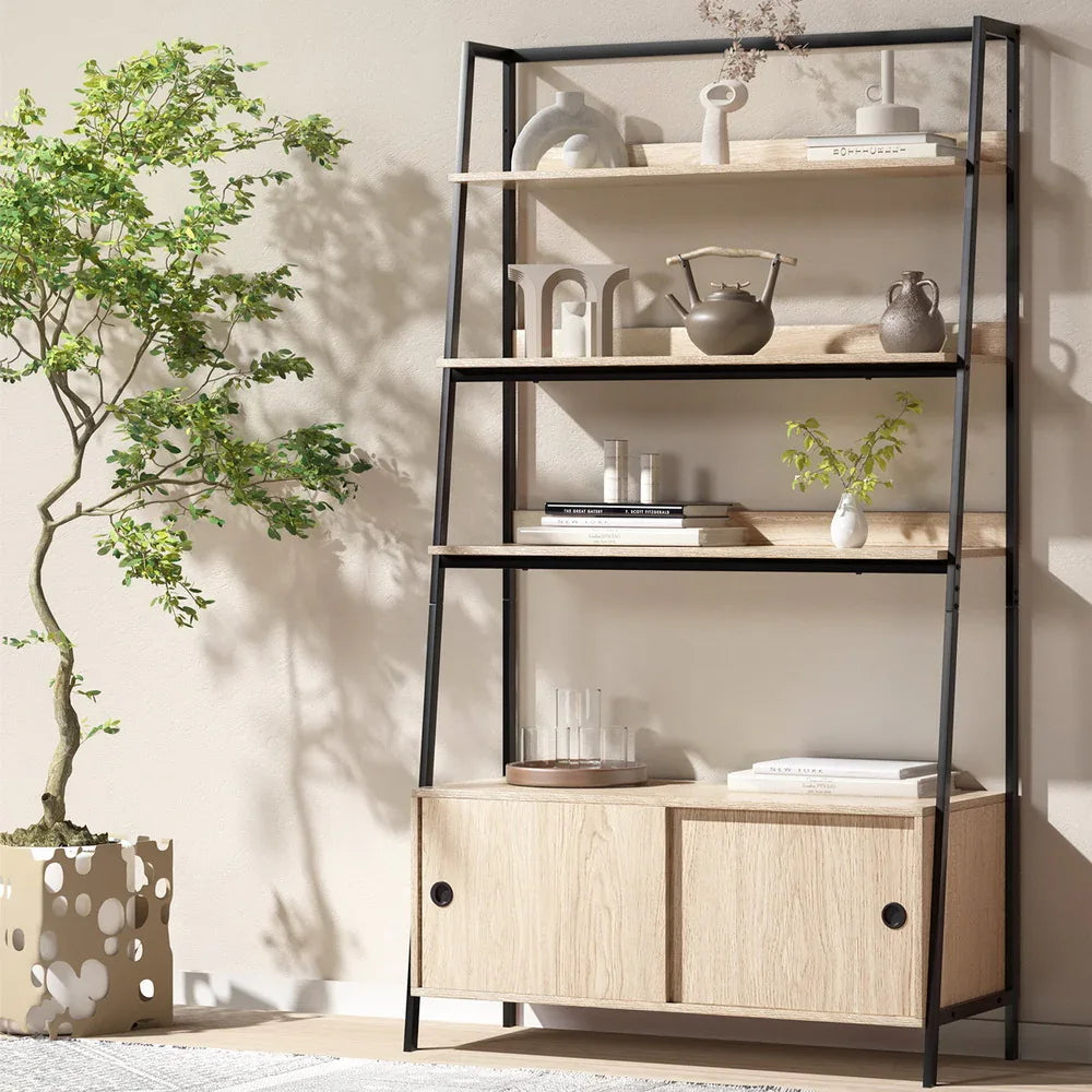 Artiss Bookshelf 5 Tier Cube Cabinet MIRA Oak - Mekamart Australia