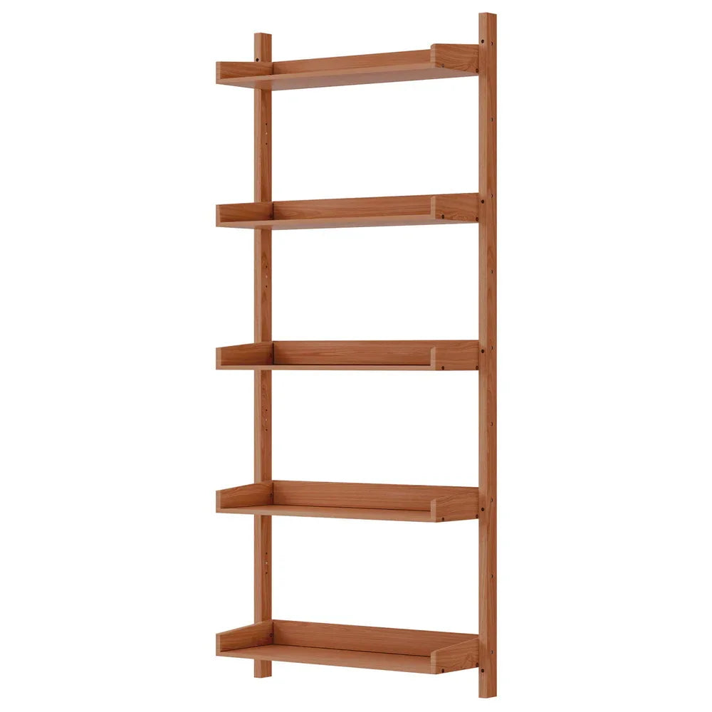 Artiss Bookshelf Floating Shelf CAPIZ Oak - Mekamart Australia