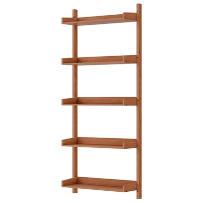 Artiss Bookshelf Floating Shelf CAPIZ Oak - Mekamart Australia