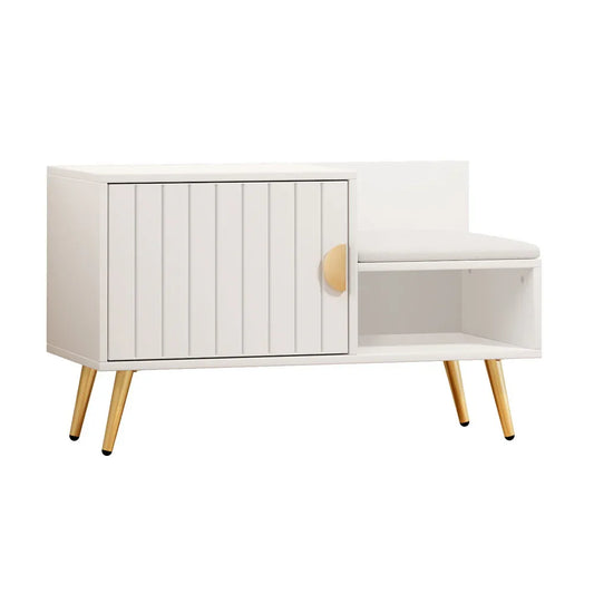 Artiss Shoe Rack Cabinet Bench 6 Pairs White - Mekamart Australia